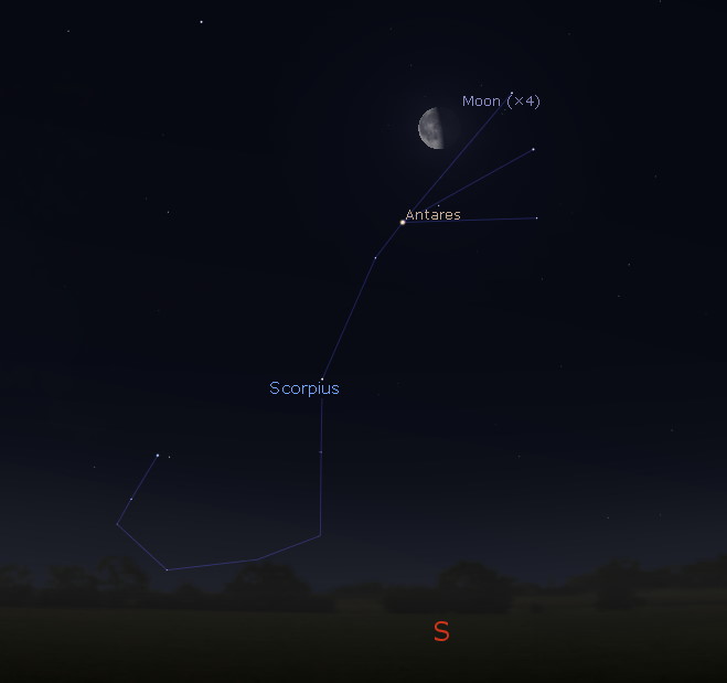 Southern predawn sky