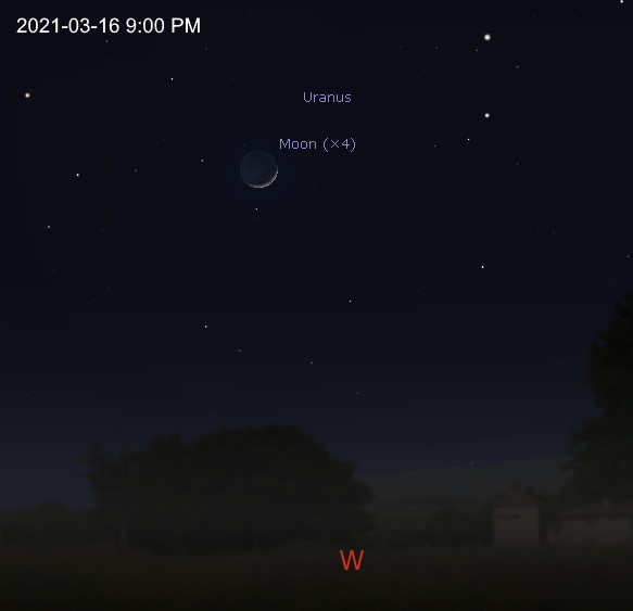 Western horizon after sunset