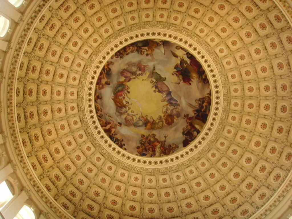 Painting on Dome of the U.S. Capital Building