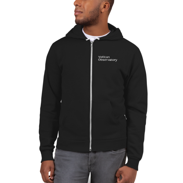 Unisex Black Zip Hoodie