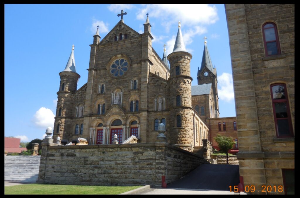 The church at St. Meinrad Archabbey in Indiana.