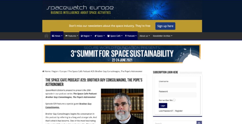The Space Cafe Podcast with Br. Guy Consolmagno