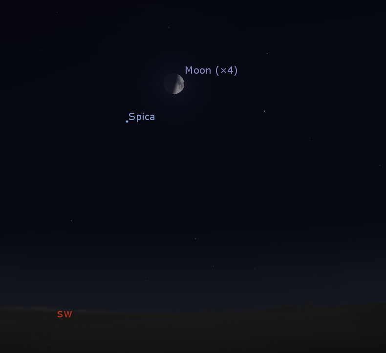 Conjunction of the Moon and Spica