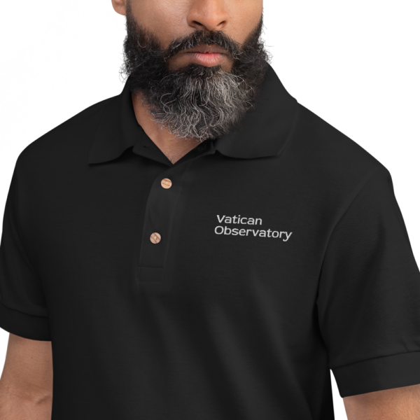 Black Embroidered Polo Shirt #2