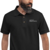 Black Embroidered Polo Shirt #2 - Image 2