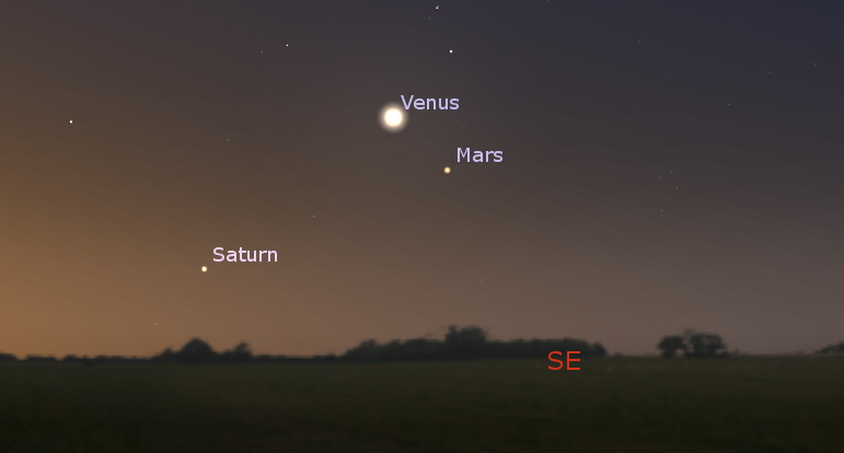 Southeastern sky at dawn