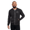 Unisex Black Zip Hoodie - Image 2