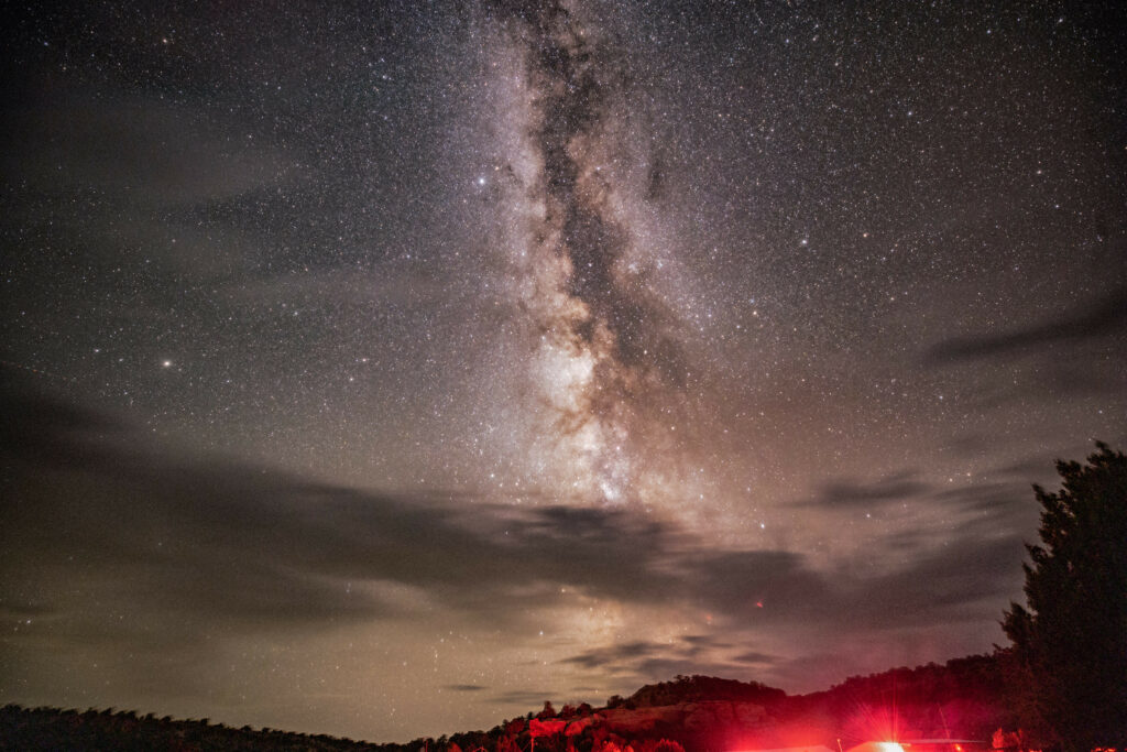 Milky Way photographed from the Earth's surface