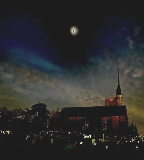 Eclipse Image by Chris Corbally of the Vatican Observatory